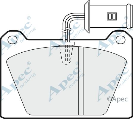 APEC BRAKING Piduriklotsi komplekt,ketaspidur PAD78